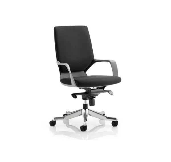 xenon executive black chair black fabric medium back with arms featured image